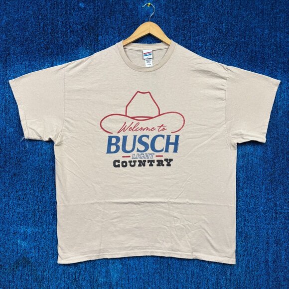 Welcome to Busch Light Country Oversized Beer Promo Tee L - Picture 1 of 4